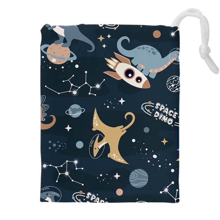 Space Theme Art Pattern Design Wallpaper Drawstring Pouch (4XL)