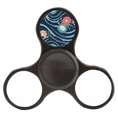 Waves Flowers Pattern Water Floral Minimalist Finger Spinner by Ndabl3x