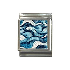 Pattern Ocean Waves Arctic Ocean Blue Nature Sea Italian Charm (13mm) by Ndabl3x