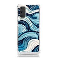 Pattern Ocean Waves Arctic Ocean Blue Nature Sea Samsung Galaxy S20 6 2 Inch Tpu Uv Case by Ndabl3x