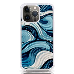 Pattern Ocean Waves Arctic Ocean Blue Nature Sea Iphone 13 Pro Tpu Uv Print Case by Ndabl3x