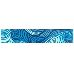 Ocean Waves Sea Abstract Pattern Water Blue Large Premium Plush Fleece Scarf  by Ndabl3x