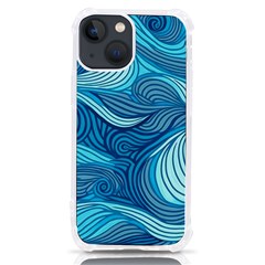 Ocean Waves Sea Abstract Pattern Water Blue Iphone 13 Mini Tpu Uv Print Case