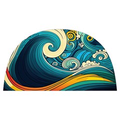 Waves Wave Ocean Sea Abstract Whimsical Abstract Art Anti Scalding Pot Cap by Ndabl3x