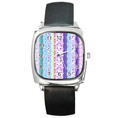 Background Graphic Beautiful Wallpaper Art Square Metal Watch by Ndabl3x