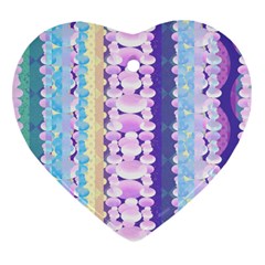 Background Graphic Beautiful Wallpaper Art Heart Ornament (two Sides) by Ndabl3x