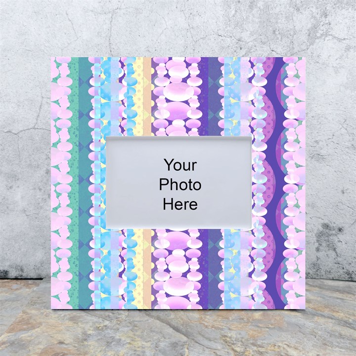 Background Graphic Beautiful Wallpaper Art White Box Photo Frame 4  x 6 