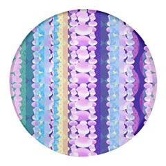 Background Graphic Beautiful Wallpaper Art Round Glass Fridge Magnet (4 Pack) by Ndabl3x