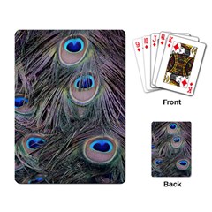 Peacock Feathers Peacock Bird Feathers Playing Cards Single Design (rectangle) by Ndabl3x