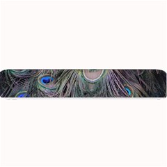 Peacock Feathers Peacock Bird Feathers Small Bar Mat by Ndabl3x