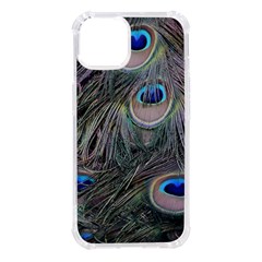 Peacock Feathers Peacock Bird Feathers Iphone 14 Tpu Uv Print Case by Ndabl3x