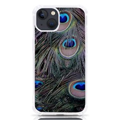 Peacock Feathers Peacock Bird Feathers Iphone 13 Tpu Uv Print Case by Ndabl3x