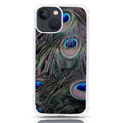 Peacock Feathers Peacock Bird Feathers Iphone 13 Mini Tpu Uv Print Case by Ndabl3x