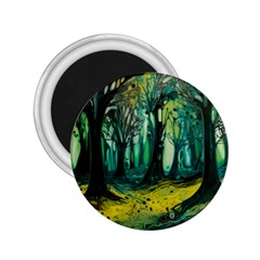 Ai Generated Trees Forest Mystical Forest Nature Art 2 25  Magnets by Ndabl3x