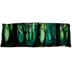 Ai Generated Trees Forest Mystical Forest Nature Art Body Pillow Case Dakimakura (two Sides) by Ndabl3x