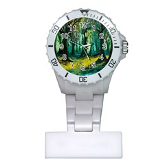 Ai Generated Trees Forest Mystical Forest Nature Art Plastic Nurses Watch by Ndabl3x