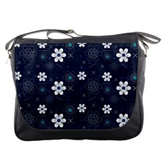 Flowers Pattern Pattern Flower Texture Messenger Bag by Ndabl3x