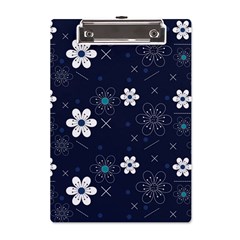 Flowers Pattern Pattern Flower Texture A5 Acrylic Clipboard by Ndabl3x