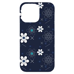 Flowers Pattern Pattern Flower Texture Iphone 14 Pro Max Black Uv Print Case by Ndabl3x