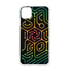 Circuit Hexagonal Geometric Pattern Background Pattern iPhone 11 TPU UV Print Case