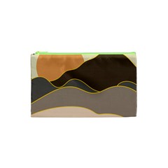 Boho Bohemian Hills Nature Drawing Cosmetic Bag (xs)