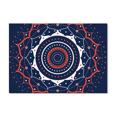 Mandala Orange Navy Sticker A4 (100 Pack) by Ndabl3x