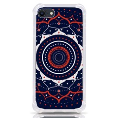 Mandala Orange Navy Iphone Se by Ndabl3x