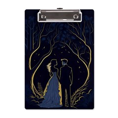 Love Romantic Couple In Love A5 Acrylic Clipboard by Ndabl3x