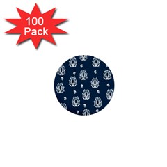 Pattern Baroque Art Drawing 1  Mini Buttons (100 Pack)  by Ndabl3x