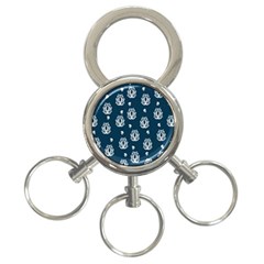 Pattern Baroque Art Drawing 3-ring Key Chain by Ndabl3x