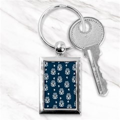 Pattern Baroque Art Drawing Key Chain (rectangle) by Ndabl3x