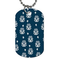 Pattern Baroque Art Drawing Dog Tag (one Side) by Ndabl3x