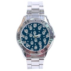 Pattern Baroque Art Drawing Stainless Steel Analogue Watch by Ndabl3x