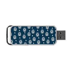 Pattern Baroque Art Drawing Portable Usb Flash (one Side) by Ndabl3x