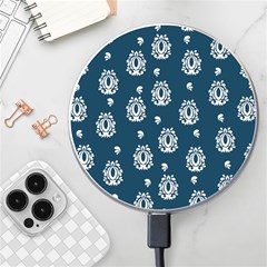 Pattern Baroque Art Drawing Wireless Fast Charger(white) by Ndabl3x