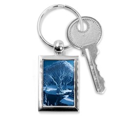 Nature Winter Cold Snow Landscape Key Chain (rectangle) by Ndabl3x