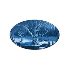 Nature Winter Cold Snow Landscape Sticker Oval (10 Pack) by Ndabl3x