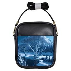 Nature Winter Cold Snow Landscape Girls Sling Bag