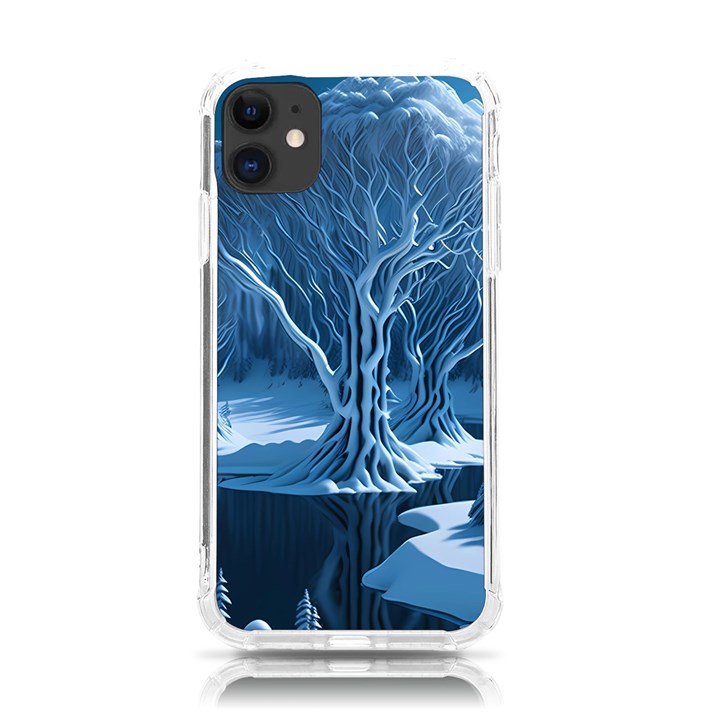 Nature Winter Cold Snow Landscape iPhone 11 TPU UV Print Case