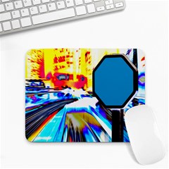 Stop Retro Abstract Stop Sign Blur Small Mousepad