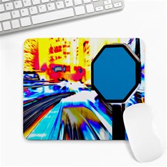 Stop Retro Abstract Stop Sign Blur Large Mousepad