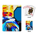 Stop Retro Abstract Stop Sign Blur Playing Cards Single Design (Rectangle) Back