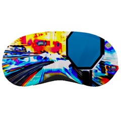 Stop Retro Abstract Stop Sign Blur Sleeping Mask by Ndabl3x