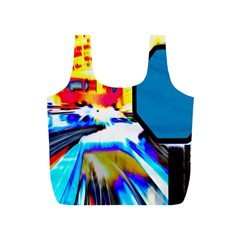 Stop Retro Abstract Stop Sign Blur Full Print Recycle Bag (s) by Ndabl3x