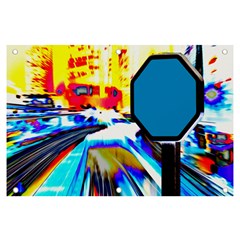 Stop Retro Abstract Stop Sign Blur Banner And Sign 6  X 4  by Ndabl3x