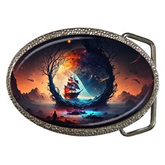 Tree Planet Moon Belt Buckles by Ndabl3x