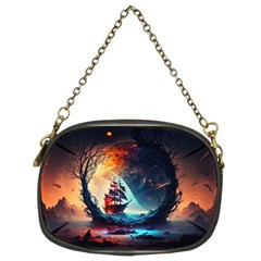 Tree Planet Moon Chain Purse (two Sides) by Ndabl3x