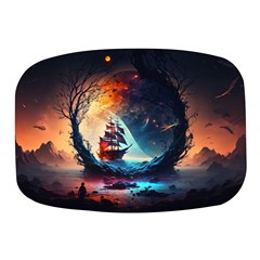 Tree Planet Moon Mini Square Pill Box by Ndabl3x