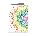 Mandala Pattern Rainbow Pride Mini Greeting Cards (Pkg of 8) Right