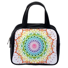 Mandala Pattern Rainbow Pride Classic Handbag (one Side) by Ndabl3x